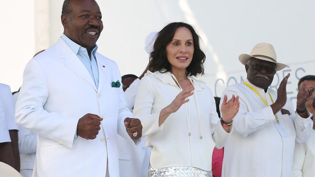Gabon's former first lady Sylvia and her husband she is accused of manipulating. Photo courtsey
