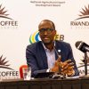 Claude Bizimana, Chief Executive Officer of the National Agricultural Export Development Board (NAEB) at a press conference on Friday. Photo Courtesy.