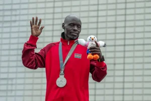 David Kiptum Kipkogei won the silver at 2025 Deaflympics in Tokyo. Courtesy