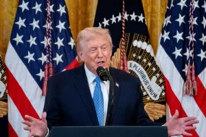 U.S. President, Donald Trump suspends U.S. green card lottery prompted by campus shootings. Courtesy.