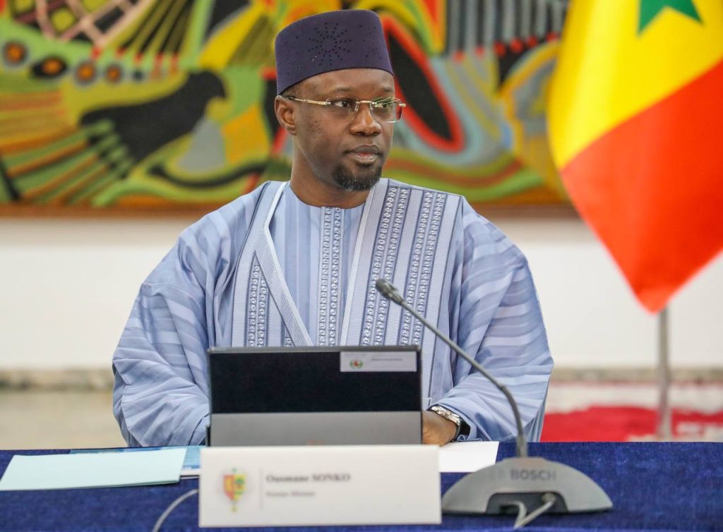 Senegal's Prime Minister, Ousmane Sonko. Courtesy