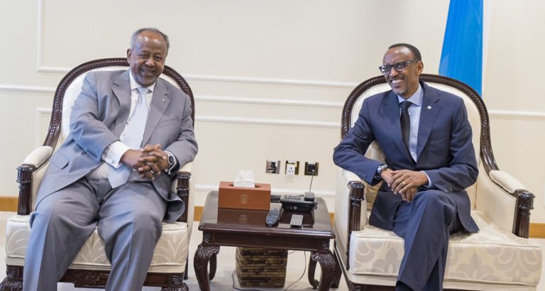 Official state visit of Djibouti President Guelleh hosted by Kagame in Kigali, 2016