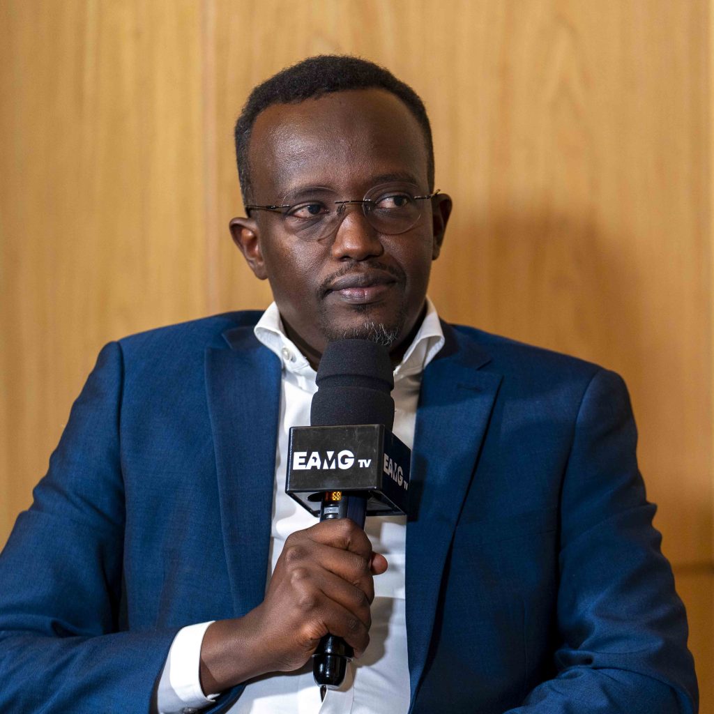 Didier Mutabazi during exuslive interview with EAMG TV after concluding media roundtable on unlocking Rwanda's next chapter