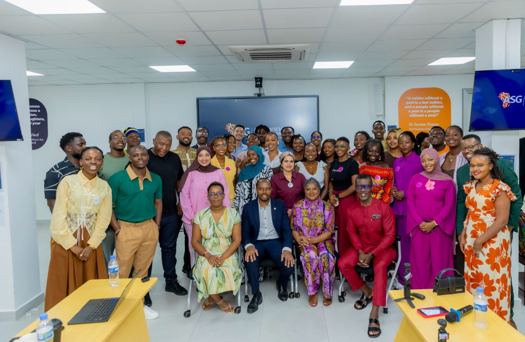 African creators from 12 countries pose for a group photo during the Creatorthon at the African School of Governance (ASG).
